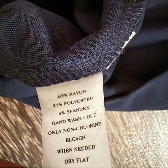 Ann Taylor Navy Sleeveless Side Cinched Dress New - Picture 6 of 7